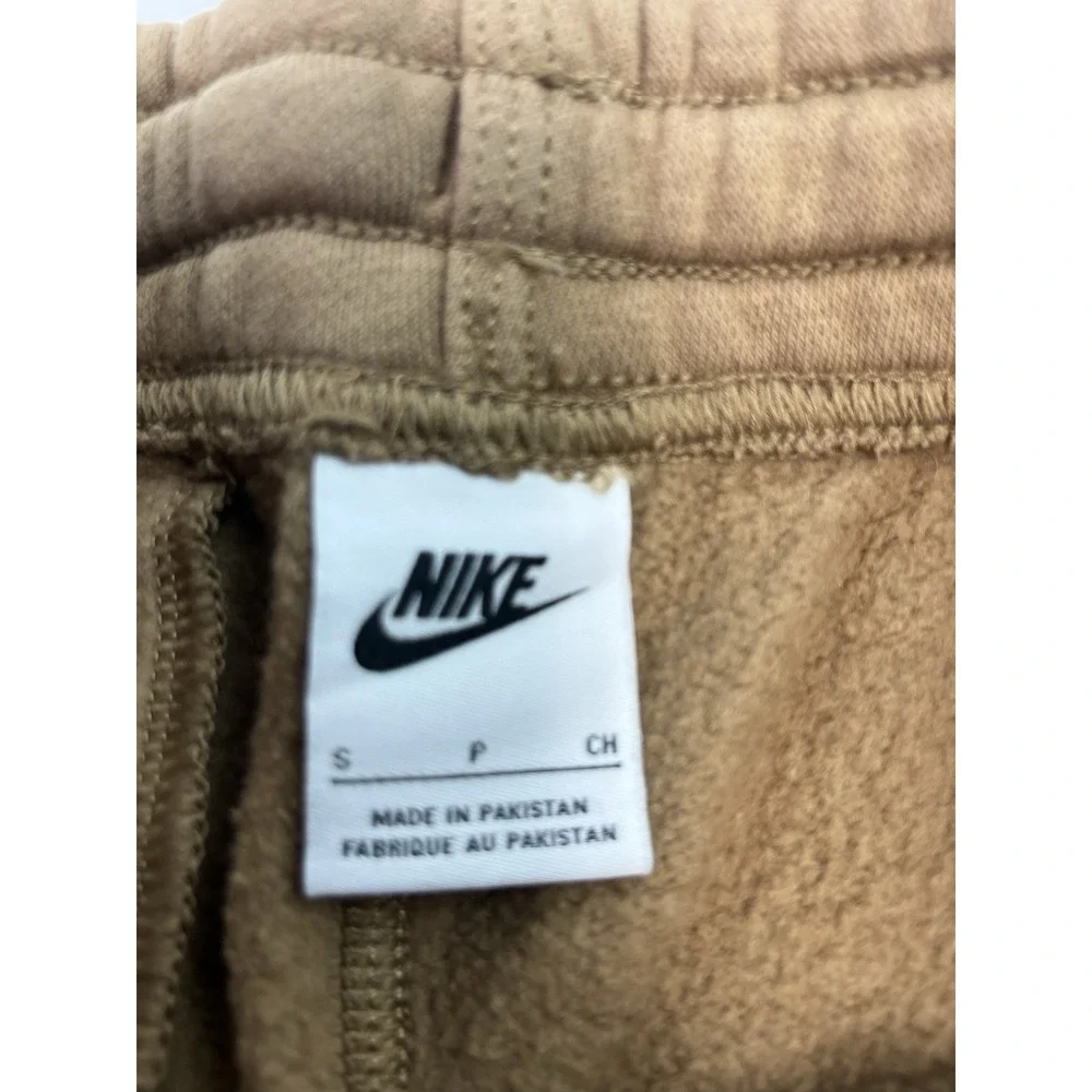 Nike Sweat Pants Light Brown Men's Size SMALL Standard Fit Taper Leg Joggers